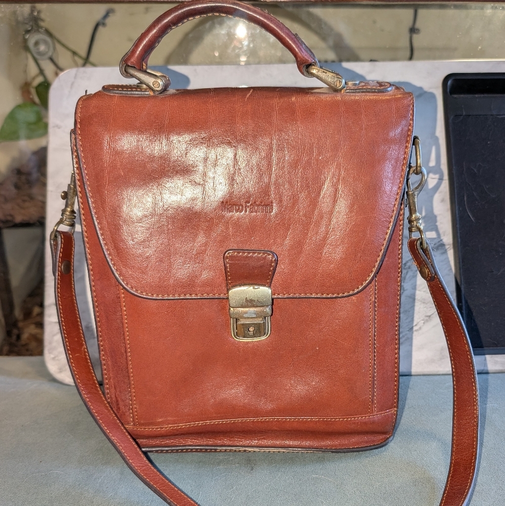 Vintage Brown Leather Purse